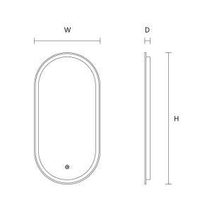 5mm Environmental Silver Mirror Round Shape LED Vanity Mirror for Smart Round