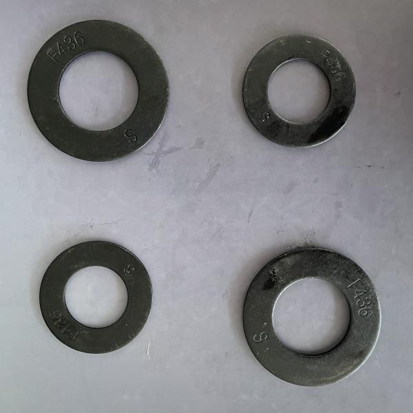 F436M Washer/Hardened Steel Washer, M12-M100, Black Oxide