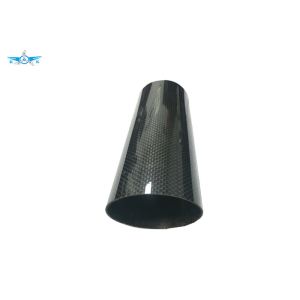 Large Diameter Carbon Fiber Tube Turning / Milling Type Colorful Surface