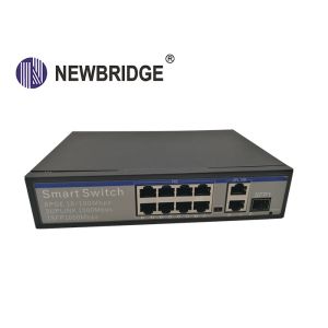8 2 Gigabit Port PoE Ethernet Switch Cat5/5e/6 Standard Network Cable With 1 SFP