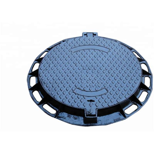 Sand Casting Cast Iron Sewer Inspection Cover Corrosion Resistance Black Color