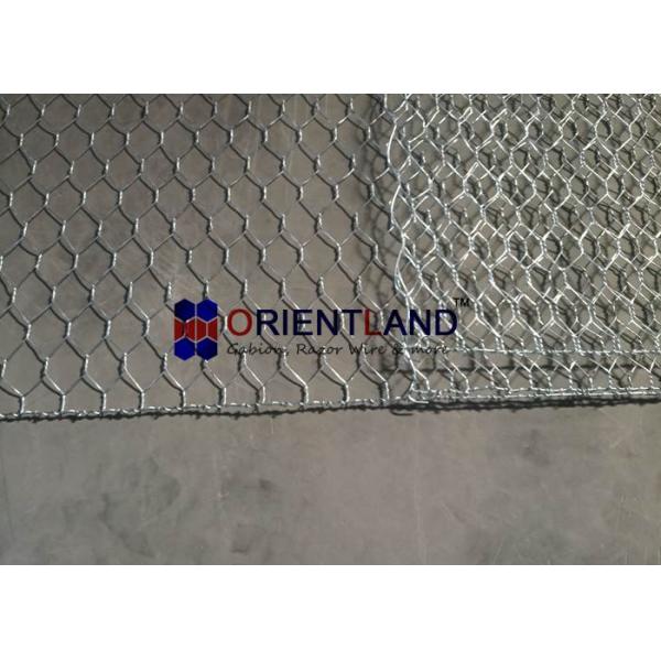Heavy Zinc Coated Galvanized Gabion Boxes / Gabion Wall Cages For Flood Control