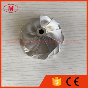 Wholesale reverse 54.28/67.40mm 9+0 Blades point milling turbo aluminum 2618/billet compressor wheel bore:6.35mm from china suppliers