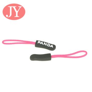 Jiayang zipper pull tab TPU Silicon string rope customized TPU zipper puller for