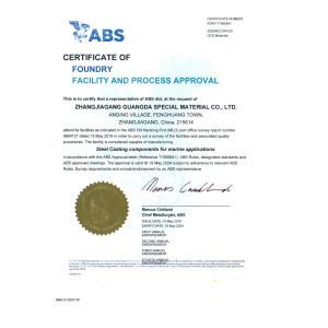 Zhangjiagang Guangda Special Material Co., Ltd. Certifications