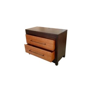 2-drawer walnut finish wooden night stand,hotel bedside table,casegood
