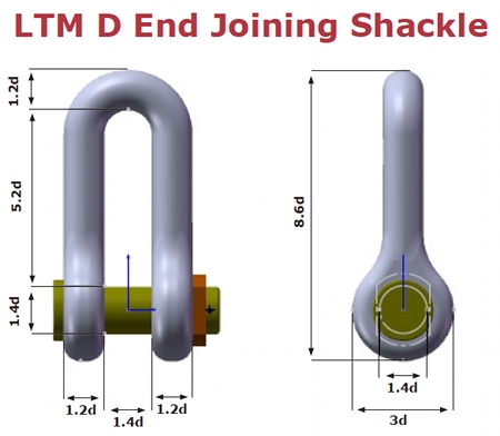 LTM End Joining Shackle With IACS Cert.-Chain Shipping Anchor Chain