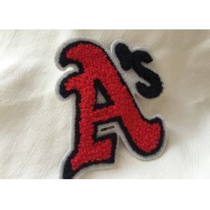 Personalized Embroidered Number Patches , Iron On Embroidered Letter Patches