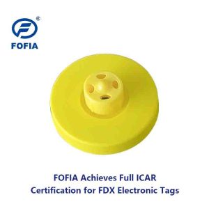 ICAR 125KHZ/134.2KHZ RFID Animal Ear Tags Electronic RFID Low Frequency For