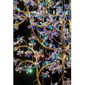 Custom Chandeliers Colored Crystal Chandelier Art And Light And Shadow