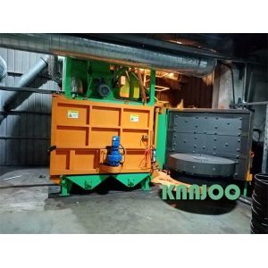 Double Station Turntable Shot Blasting Machine Heat Treatment