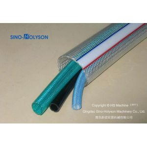 Single Screw 65mm HSJ-65 PVC Fiber Hose Making Machine / PVC Garden Hose Making