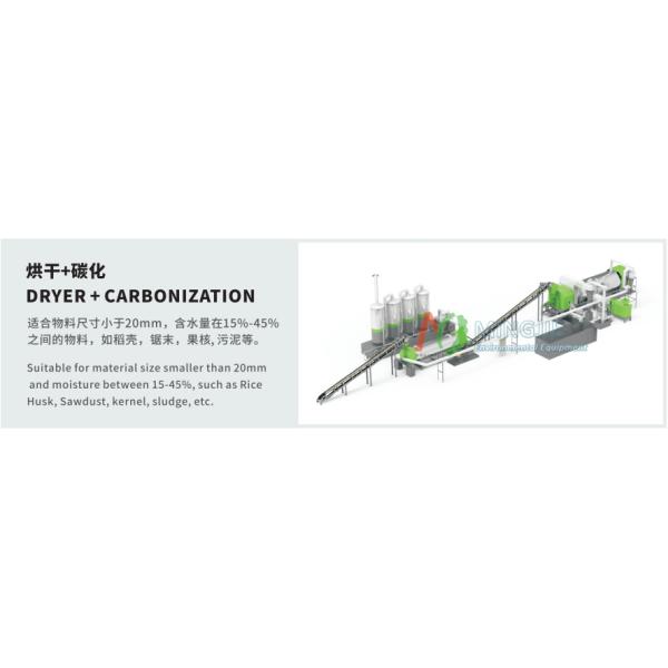 Indirect Heating Charcoal Making Machine for Coconut Shell Processing in 15-20 Minutes