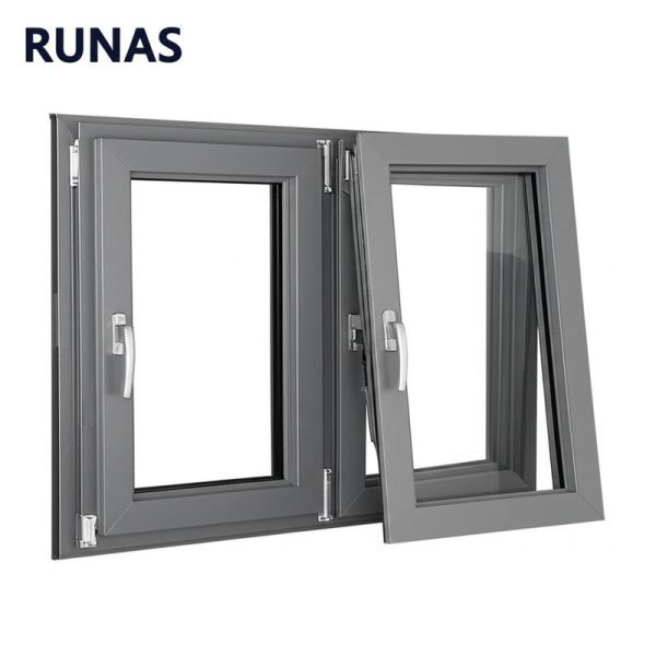 Germany RUNAS Hardware Finish Casement Window Replacement Double Glazed Models