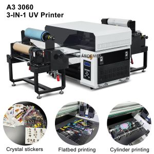 Grey 3060 UV Printer Roll to Roll and Flatbed Printing Print Dimension A2 XP600