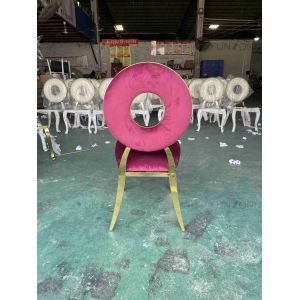 Round Back Dining Chairs Special Design Stackable Function Banquet Chairs