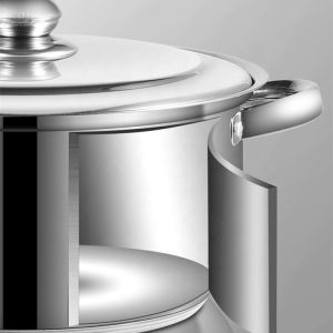 Cookware Set Customized Logo Home 10pcs Cooking Pot 22cm Large Soup Stock Pot