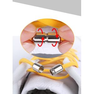 Custom Small Packaging Shoe Laces Sneakers Sickle Elastic Silicone Shoelaces For