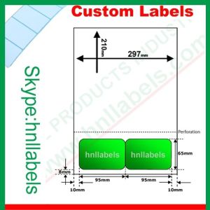 Wholesale Integrated Labels EU Version Type21 95mm*65mm Perforation Laser Sheet from china suppliers