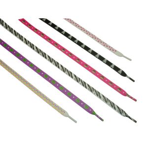 Eco Friendly Custom Shoe Laces With Cotton / Nylon / Polyester Material