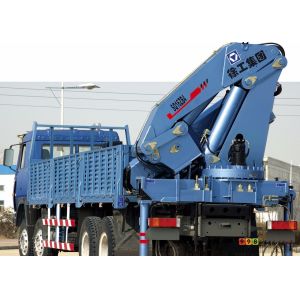 Durable 16 Ton Transporting Articulated Boom Crane , Hydraulic System