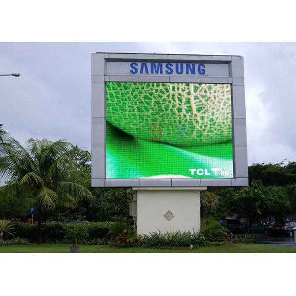 Quality High Definition Outside LED Video Screen With 6500cd / sqm Brightness for sale