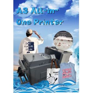 Wholesale Canvas Bag A3 DTF Printer Machine Tshirt Textile Printing Machine For Schoolbag/Shoes/Canvas Bag/Hat from china suppliers