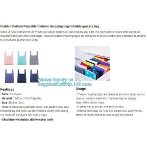 Professional Oem Cheap Polyester Folded Grocery Bag,Promotional election gifts
