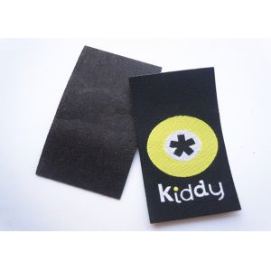 Black Custom Embroidered Name Patches Non Woven With Lightweight