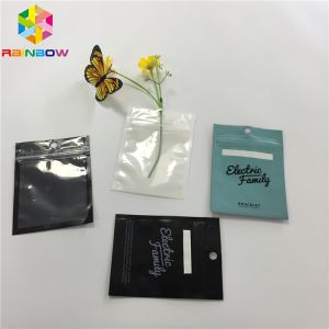 Wholesale Clear Front Plastic Mylar k Stand Up Pouches Three Side Seal For USB Cable from china suppliers