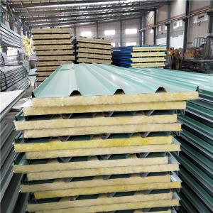 China 15 years sandwich panel house use 50mm rock wool board building materials on sale