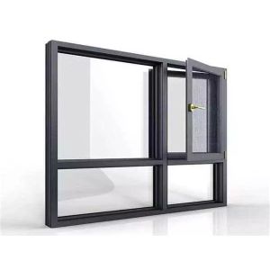 Wholesale Office Building Aluminium Casement Window Customized Aluminum Hinged Window Soundproof from china suppliers