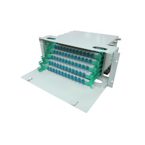 72 Fibers Rack Mounted ODF Optical Distribution Frame Unit With Slidable Fiber