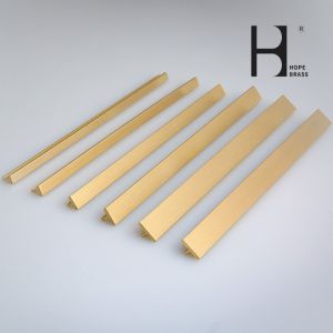 T shape Yellow Golden Brass Used For Decorative Copper Material