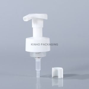 Plastic Liquid Foam Pump Head With Clip For Hand Face 43MM 40MM 0.8ML/T