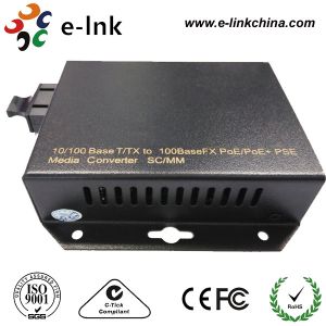 China Dual Fiber POE Fiber Media Converter , Rj45 Ethernet To Fiber Optic Media Converter on sale