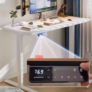 Adjustable Electric Height Study Table for Home Office Design Library Boardroom