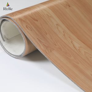Oak Wood Look Vinyl Flooring Roll 1.8m-2m Width Heterogeneous Sheet Flooring