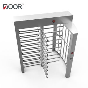 Full Height Turnstile Gate Single Mechanism Bi Directional Security Gate