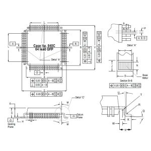 Wholesale Integrated Circuit Chip HCMOS Microcontroller Unit 0MC68HC705H12CFN MOTOROLA PLCC52 from china suppliers