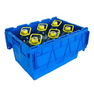 Customized Logo PP Solid Box Shipping Stackable Nestable Plastic Container for