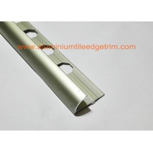 Matt Champagne Aluminium alloy Rounded Edge Tile Trim With 10 mm Inside Height
