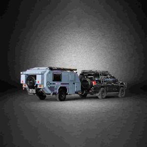 Good Isolation Family Caravan 5 People RV Trailer With Rest Room Children Bunks