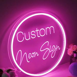 Customized Shape LED Neon Sign for Wall Decor Happy Birthday Will You Marry Me