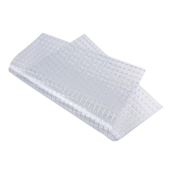 3x3 280GSM Transparent PVC Mesh Fabric Clear Tarpaulin Roll 1000Dx1000D