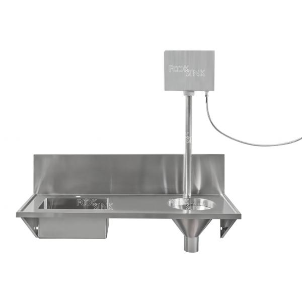 Quality Factory Wall Mounted Stainless Steel 304/316 double bowl Sluice Sinks And Slop Hopper  With Flush Valve Cistern For Hospitals, Nursing Homes Medical Surgery for Africa for sale
