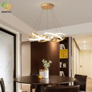 78 Watt LED Modern Ring Chandelier Dimmable Integrated