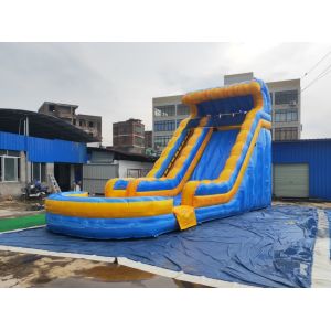 Outdoor Folding Kid Playground Inflatable Water Slide PVC Tarpaulin