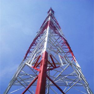 3 Legged Angular Steel Tower Triangular Wireless Communication Tower with
