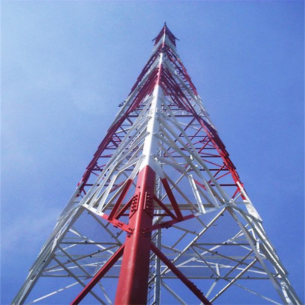 3 Legged Angular Steel Tower Triangular Wireless Communication Tower with